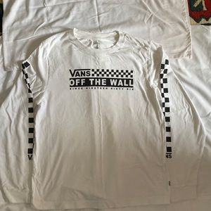 Vans Shirt - Youth X-Large - Long Sleeve - White